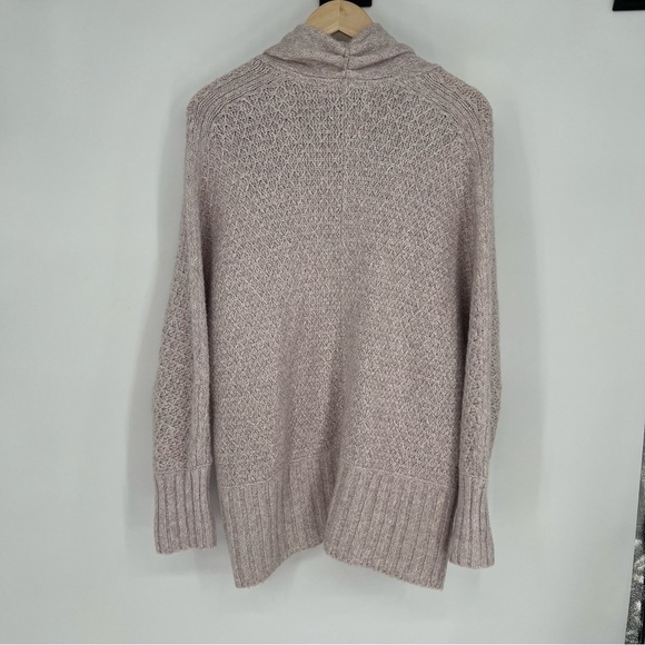 Angel of the North Lavender Chauvet Open Cotton Alpaca Cardigan Sweater Small - Picture 8 of 13